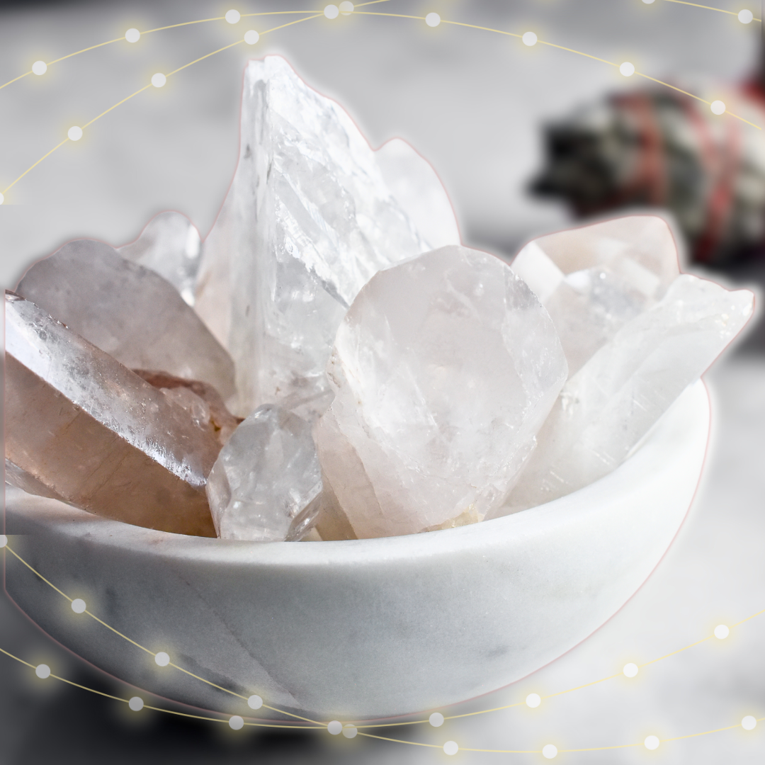Clear quartz for wealth and abundance
