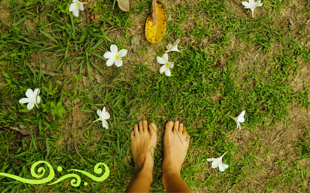 Walking barefoot on the ground benefits