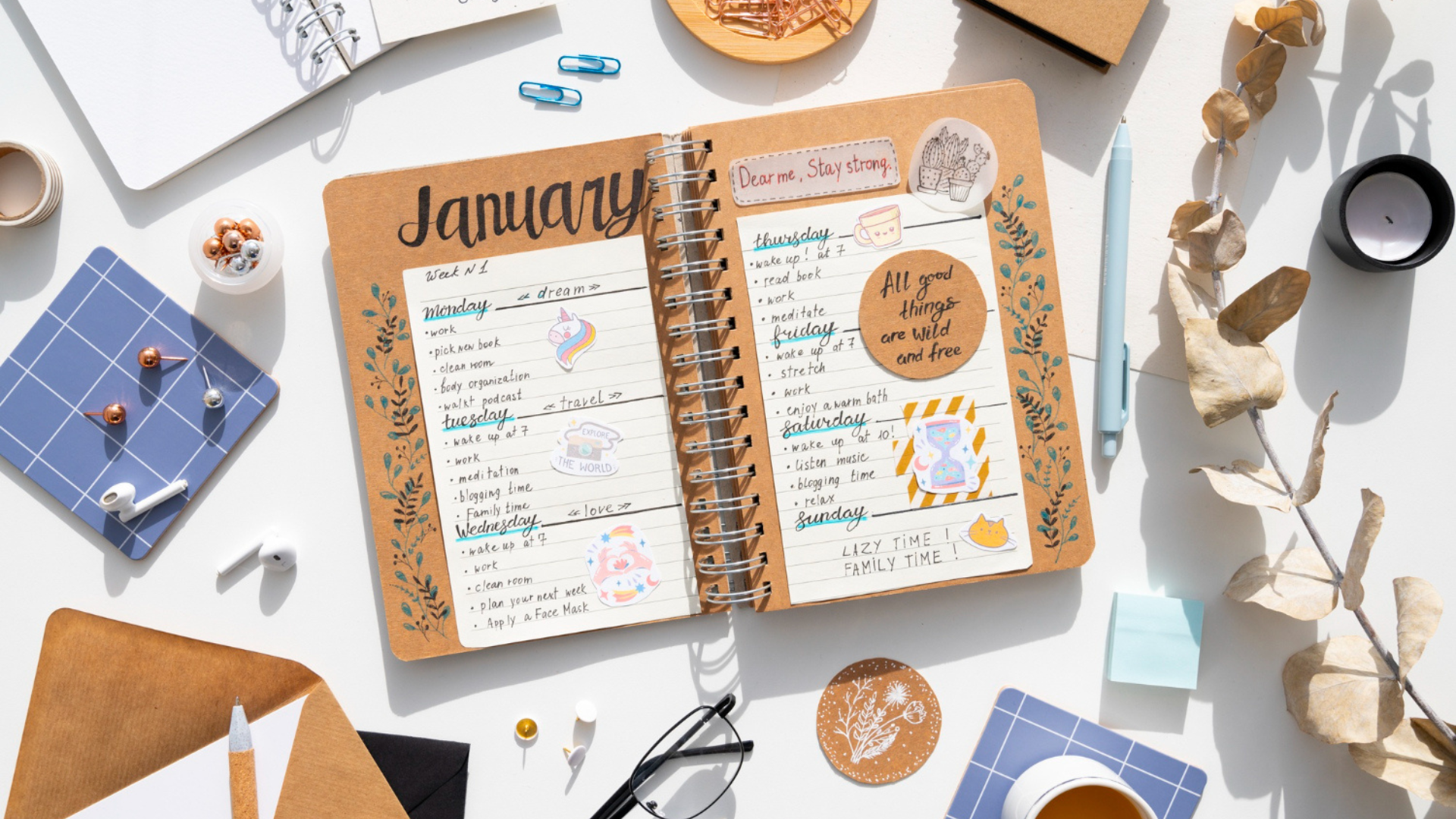 Manifestation with journal